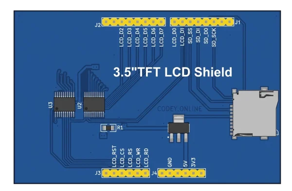 3.5 inch TFT LCD Shield