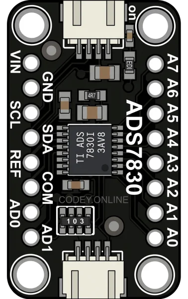ADS7830 8-Channel 8-Bit ADC