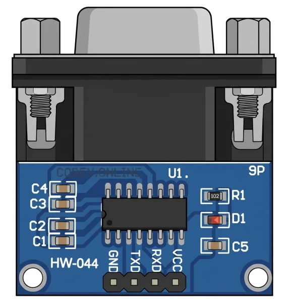 MAX3232 RS232 to TTL Serial Converter Module