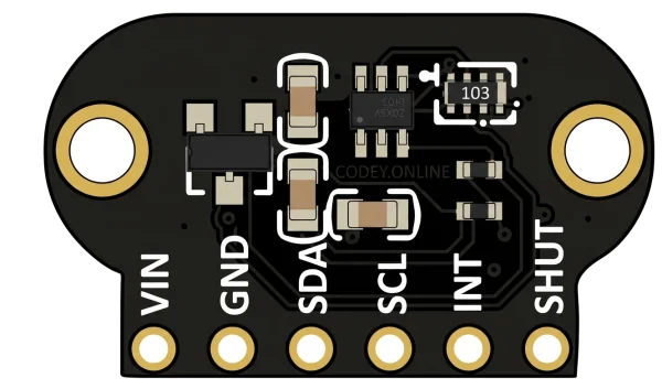 TOF200C VL53L0X Distance Sensor Time-Of-Flight high precision